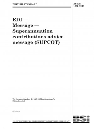 EDI — Message — Superannuation contributions advice message (SUPCOT)