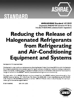 Reducing the Release of Halogenated Refrigerants from Refrigerating and Air-Conditioning Equipment and Systems