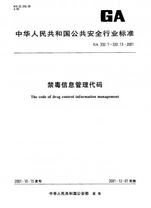 The code of drug control information management  Part 8:The codes of information and intellegence sources