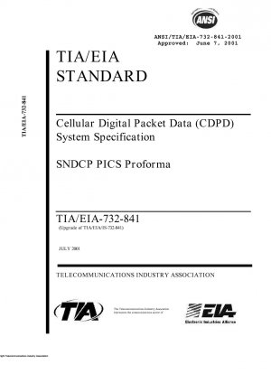 Cellular Digital Packet Data (CDPD) System Specification SNDCP PICS Proforma