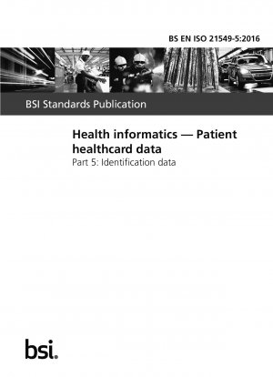 Health informatics. Patient healthcard data. Identification data
