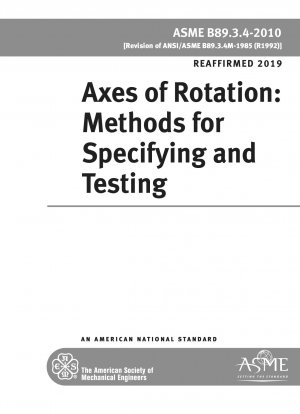 Axes of Rotation: Methods for Specifying and Testing