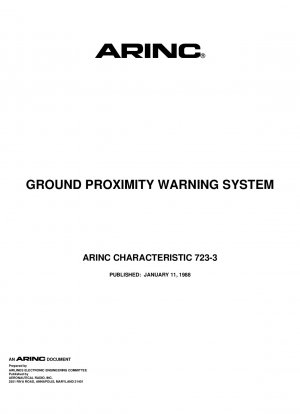 Ground Proximity Warning System 1979; Includes Supplements 1-3