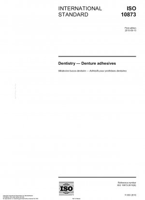Dentistry - Denture adhesives
