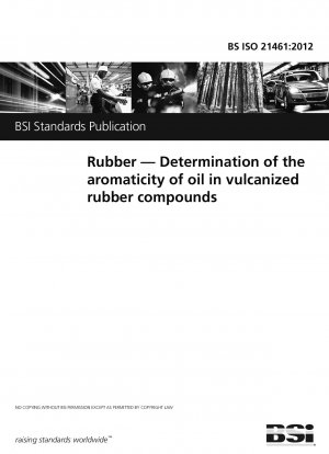 Rubber. Determination of the aromaticity of oil in vulcanized rubber compounds