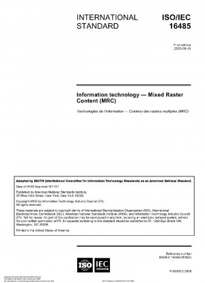 Information technology - Mixed Raster Content (MRC)