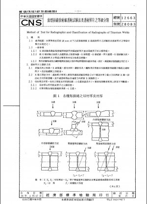 Method of Test for Radiographic and Classification of Radiographs for Titanium Welds