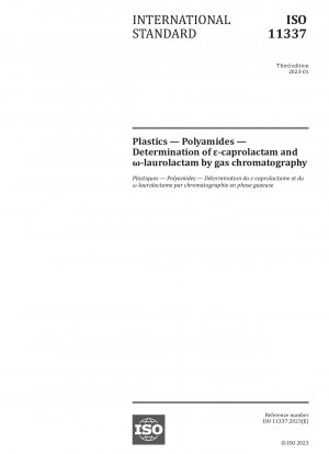 Plastics — Polyamides — Determination of ε-caprolactam and ω-laurolactam by gas chromatography