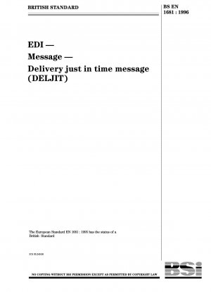 EDI - Message - Delivery just in time message ( DELJIT )