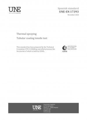 Thermal spraying - Tubular coating tensile test