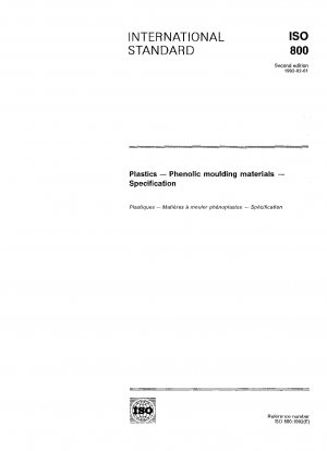 Plastics; phenolic moulding materials; specification