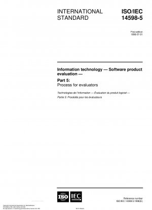 Information technology - Software product evaluation - Part 5: Process for evaluators