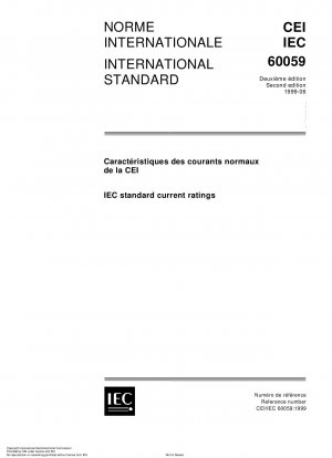 IEC standard current ratings