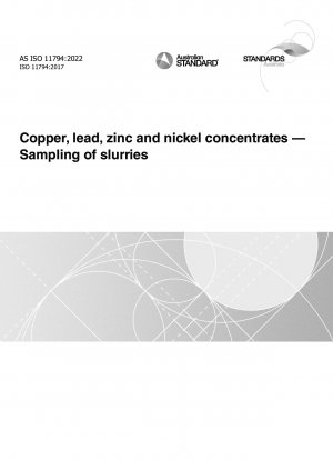 Copper, lead, zinc and nickel concentrates — Sampling of slurries