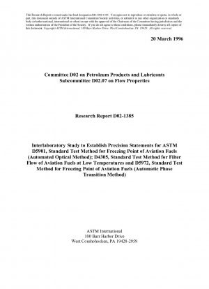 D5972-Test Method for Freezing Point of Aviation Fuels (Automatic Phase Transition Method)