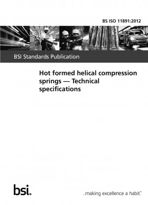 Hot formed helical compression springs. Technical specifications