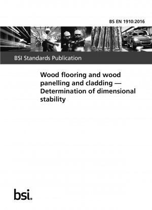  Wood flooring and wood panelling and cladding. Determination of dimensional stability