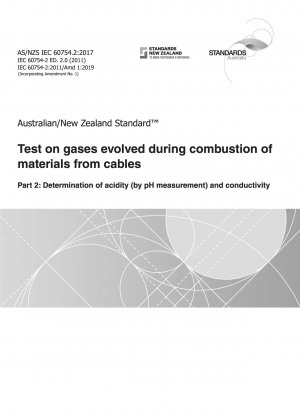 Test on gases evolved during combustion of materials from cables, Part 2: Determination of acidity (by pH measurement) and conductivity