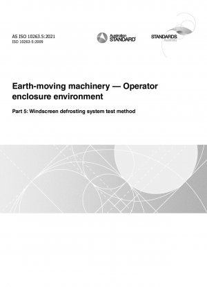 Earth-moving machinery — Operator enclosure environment, Part 5: Windscreen defrosting system test method