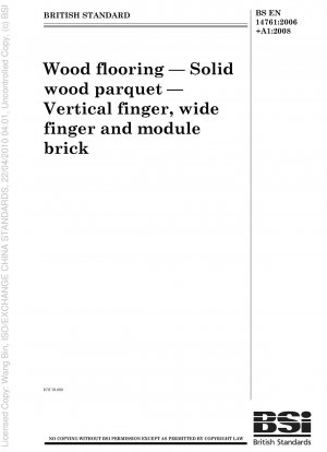 Wood flooring - Solid wood parquet - Vertical finger and module brick