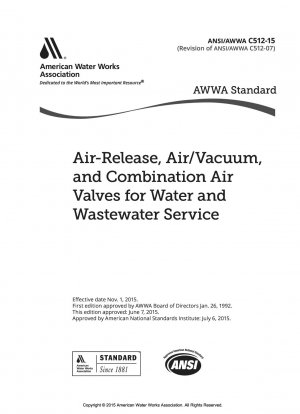 Air-Release@ Air/Vacuum@ and Combination Air Valves for Water and Wastewater Service