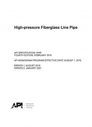 High-pressure Fiberglass Line Pipe (Fourth Edition)