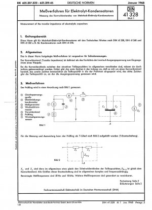 Measurement of the transfer impedance of electrolytic capacitors