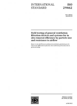 Field testing of general ventilation filtration devices and systems for in situ removal efficiency by particle size and resistance to airflow