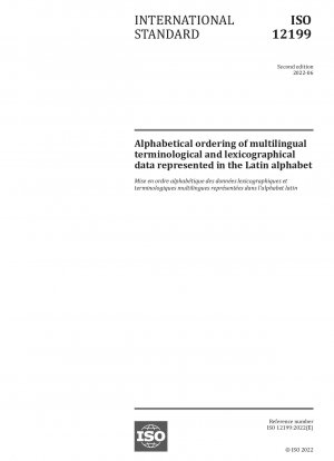 Alphabetical ordering of multilingual terminological and lexicographical data represented in the Latin alphabet