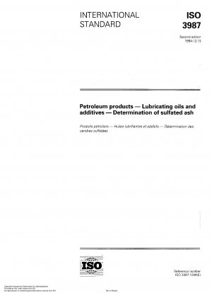 Petroleum products - Lubricating oils and additives - Determination of sulfated ash