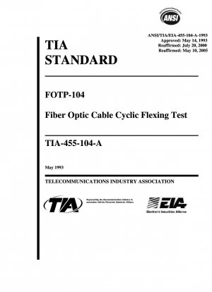 Fiber Optic Cable Cyclic Flexing Test