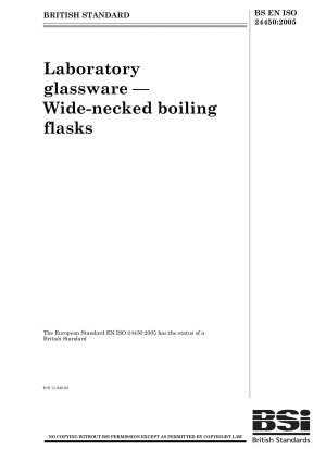 Laboratory glassware. Wide-necked boiling flasks