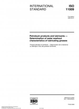 Petroleum products and lubricants - Determination of water washout characteristics of lubricating greases