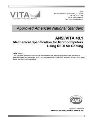 Mechanical Specification for Microcomputers Using REDI Air Cooling