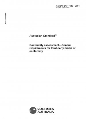 Conformity assessment - General requirements for third-party marks of conformity