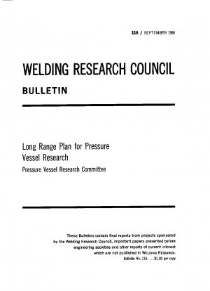 Long Range Plan for Pressure Vessel Research