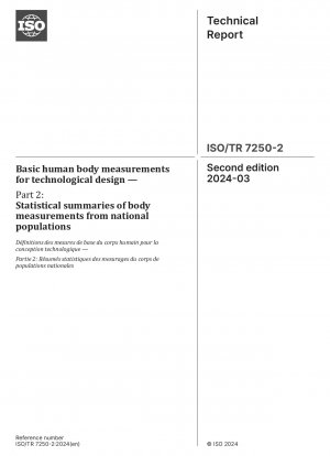 Basic human body measurements for technological design