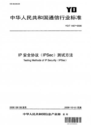 Testing methods of IP security (IPSec)