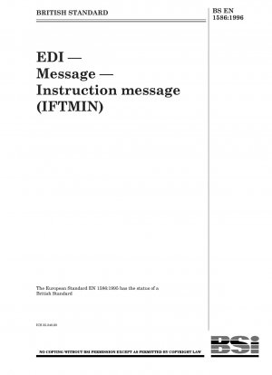 EDI — Message — Instruction message (IFTMIN)