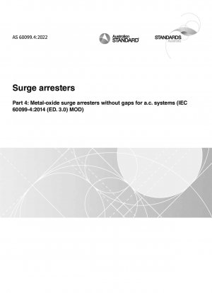 Surge arresters, Part 4: Metal-oxide surge arresters without gaps for a.c. systems (IEC 60099-4:2014 (ED. 3.0) MOD)