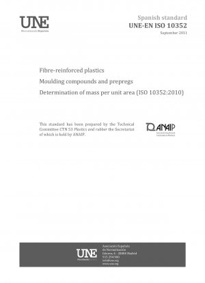 Fibre-reinforced plastics - Moulding compounds and prepregs - Determination of mass per unit area (ISO 10352:2010)