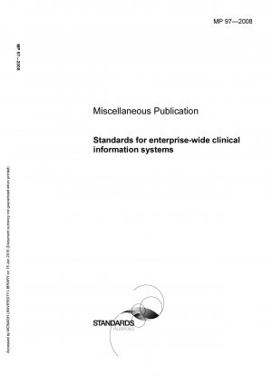 Standards for enterprise-wide clinical information systems