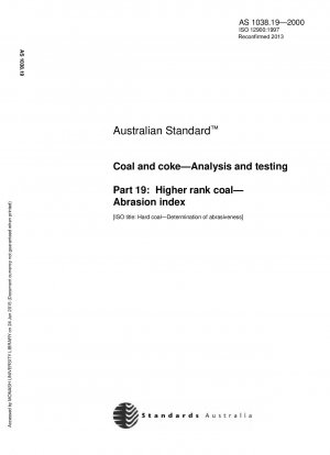 Coal and Coke Analysis and Testing Advanced Coal Wear Index