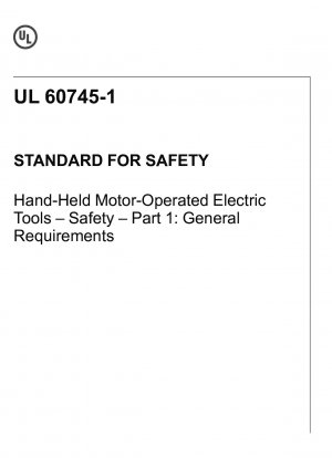 National Differences For Hand-Held Motor-Operated Electric Tools �C Safety �C Part 2-5: Particular Requirements for Circular Saws (Fifth Edition; Reprint with Revisions Through and Including May 24@ 2017)