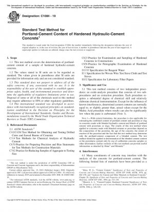 Standard Test Method for Portland-Cement Content of Hardened Hydraulic-Cement Concrete