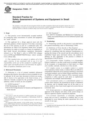 Standard Practice for Safety Assessment of Systems and Equipment in Small Aircraft