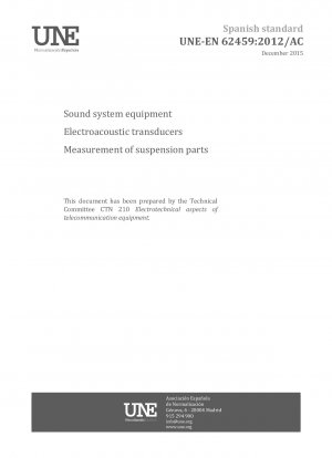 Sound system equipment - Electroacoustic transducers - Measurement of suspension parts