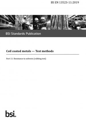 Coil coated metals - Test methods - Resistance to solvents (rubbing test)