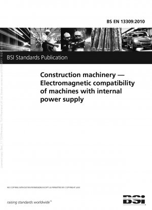 Construction machinery.Electromagnetic compatibility of machines with internal power supply