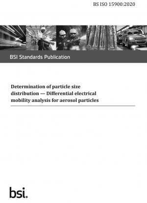 Determination of particle size distribution. Differential electrical mobility analysis for aerosol particles